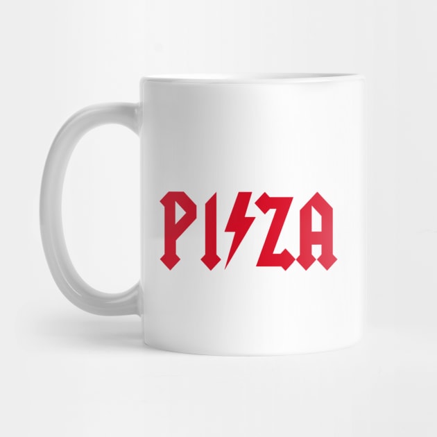 Funny pizza Rock Music Pizzeria Metal Pizza lover by LaundryFactory